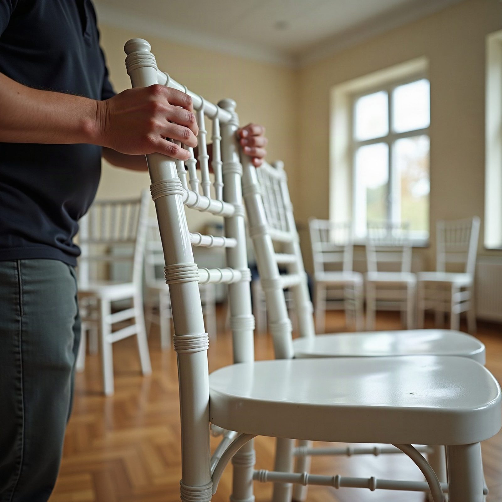 Chiavari-Stuhl, Kunststoff mieten — Eventverleih Stuttgart — im Einsatz